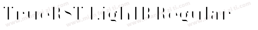 TrueRST LightB Regular字体转换